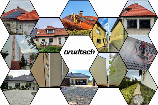 Mycie dachów, mycie elewacji, czyszczenie kostki brukowej