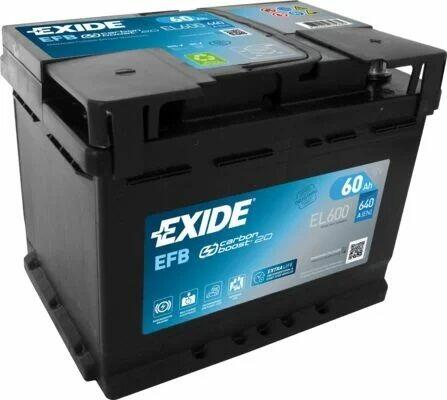 Akumulator Exide Start Stop EFB 60Ah 640A