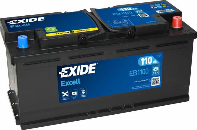 Akumulator Exide Excell 110Ah 850A EB1100 EN PRAWY PLUS