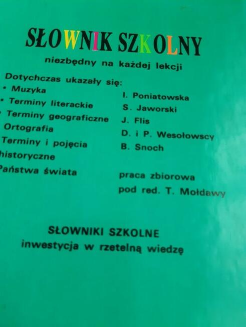 Słownik szkolny Chemia
