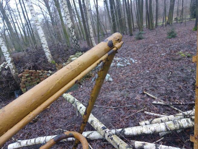 Brama rama dwuskrzydłowa z furtką PRL 160 x 400cm 1,6m x 4m