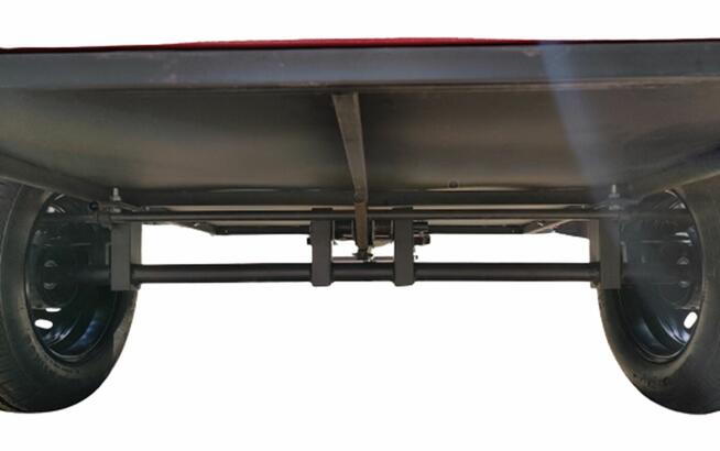 Przyczepa GENEA z hamulcami taśmowymi do ciągnika dzik