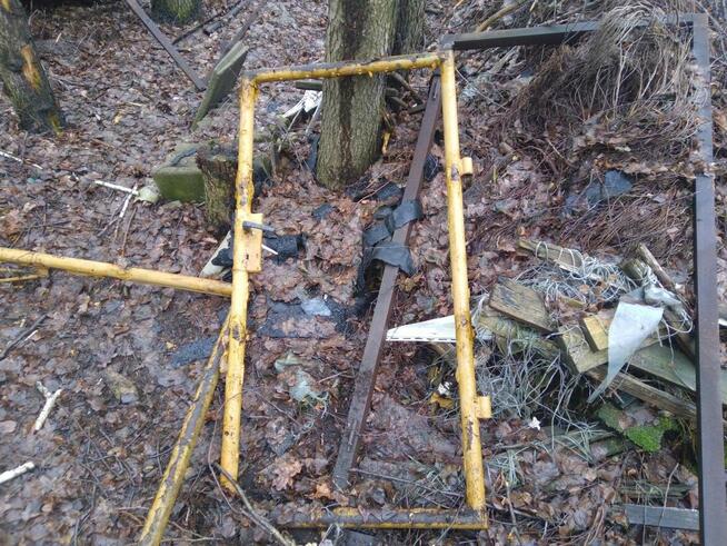 Brama rama dwuskrzydłowa z furtką PRL 160 x 400cm 1,6m x 4m