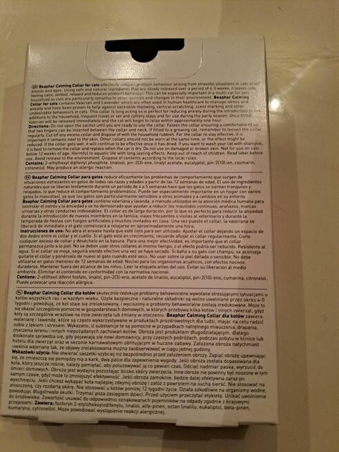 Obroża uspakajająca dla kota NOWA