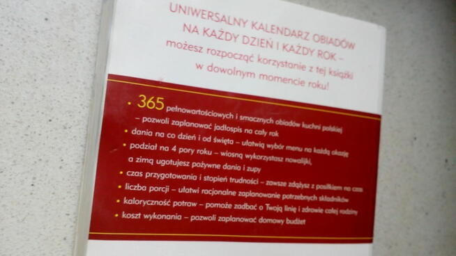 Książka kucharska 365 obiadów