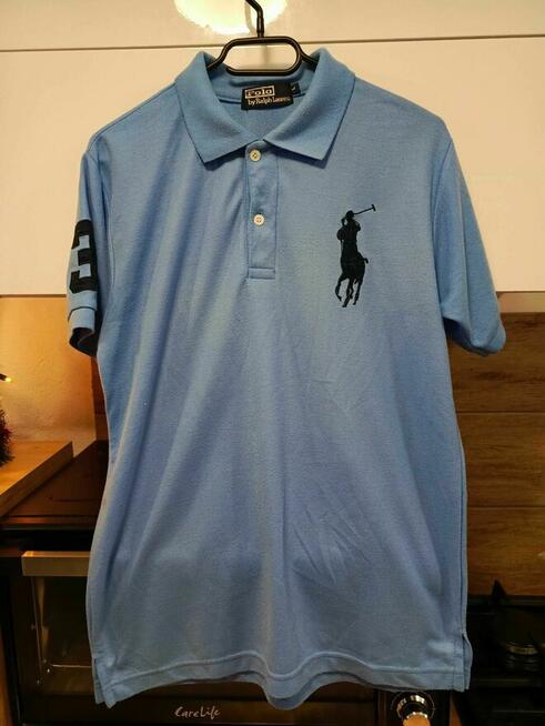 Koszulka polo Ralph Lauren niebieska w rozmiarze L