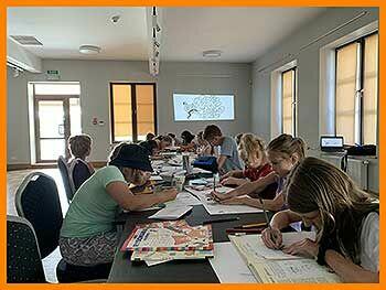 ZAJĘCIA z KOMIKSU, projektowania GIER PLANSZOWYCH dla DZIEC