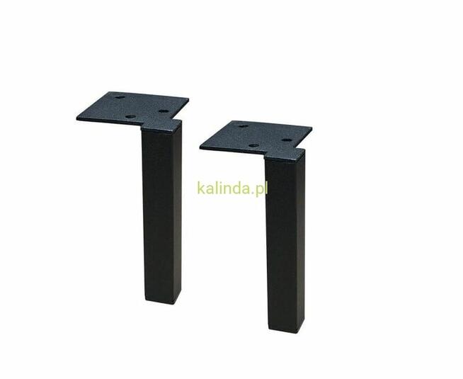 Noga metalowa, czarna, Inspire, h-150