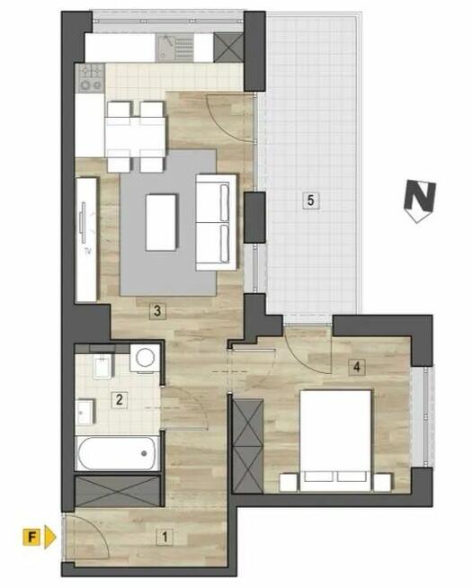 Mieszkanie 2-pokojowe Lawendowe Tarasy