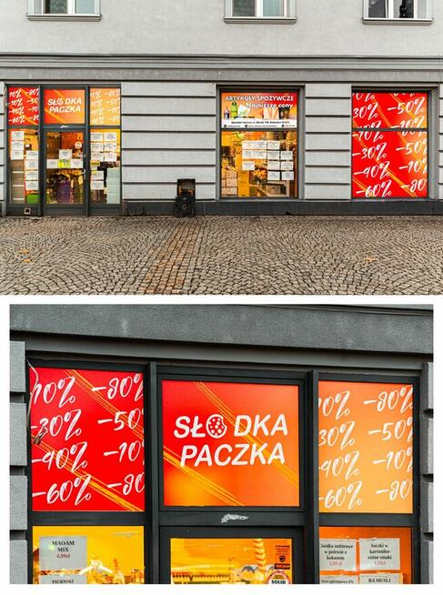 Oklejanie folia OWV, Druk, witryny, okna, reklama