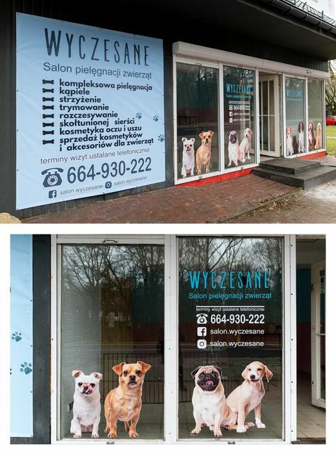 Oklejanie folia OWV, Druk, witryny, okna, reklama