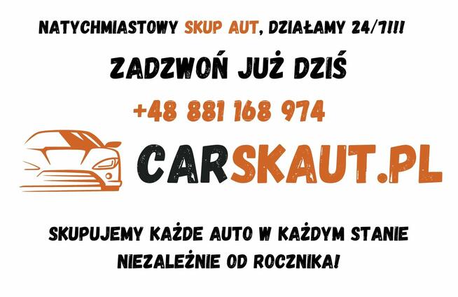 SKUP AUT KRAKÓW MAŁOPOLSKIE - DZWOŃ - KONTAKT - 881 168 974