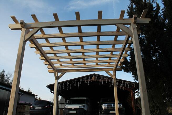 Pergola 330cm x 360cm Krata Wiata Altana Zadaszenie Sosna