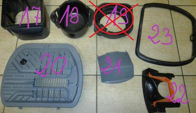 Zelmer Syrius 1600 typ.1600.3.K14H T-odkurzacz /części !