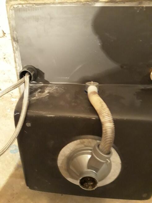 (zlew kuchenny z demontazu) grafitowy 46x57