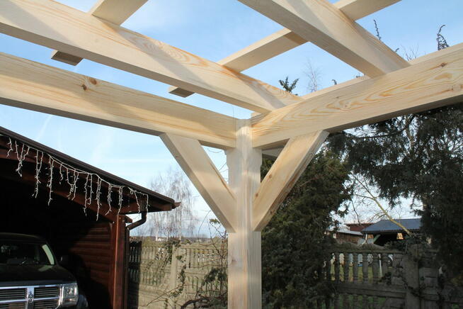 Pergola 330cm x 360cm Krata Wiata Altana Zadaszenie Sosna