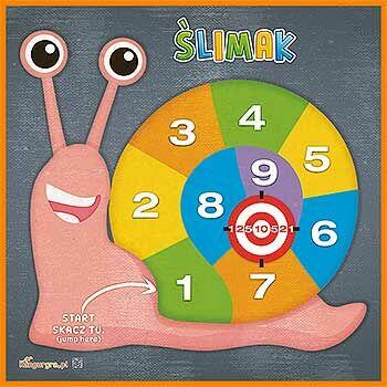 ŚLIMAK XXL KLASY gra podłogowa dla DZIECI do skakania zabawy