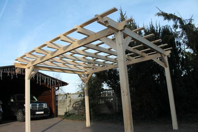 Pergola 330cm x 360cm Krata Wiata Altana Zadaszenie Sosna