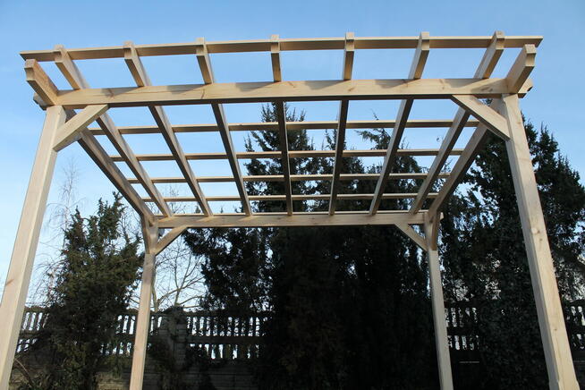 Pergola 330cm x 360cm Krata Wiata Altana Zadaszenie Sosna