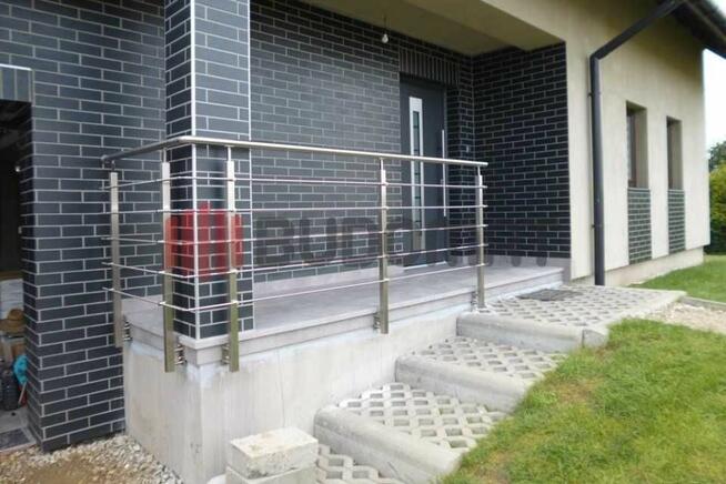 Balustrada Stal Nierdzewna Barierka Poręcz Szkło Pręt Słupek