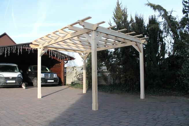 Pergola 330cm x 360cm Krata Wiata Altana Zadaszenie Sosna