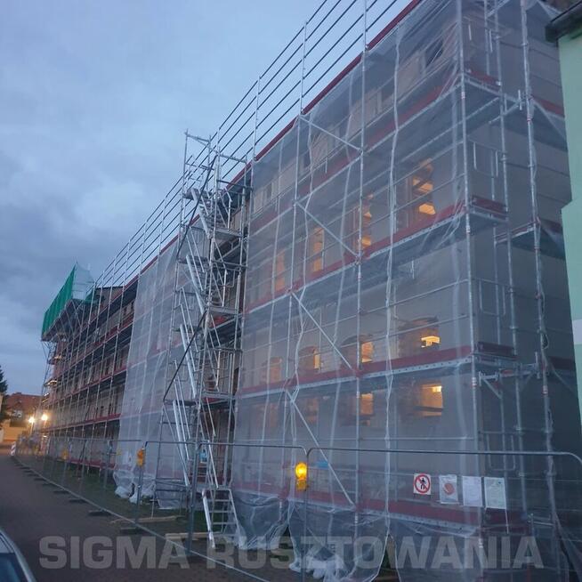 Rusztowania rusztowanie elewacyjne fasadowe ramowe 255 m2
