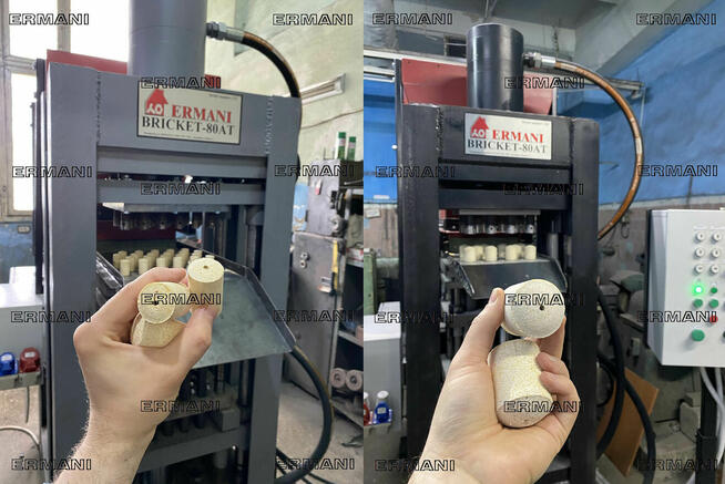 Prasa po technoplankton, ciasto i inne brykiet. Bricket-20AT