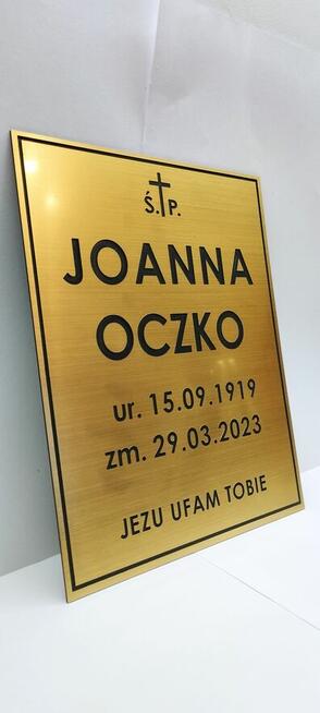 Tabliczka nagrobna naklepsza jakość