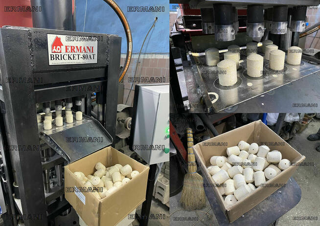 Prasa po technoplankton, ciasto i inne brykiet. Bricket-20AT