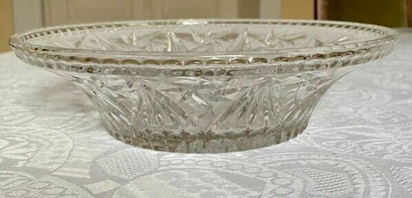 Kryształowa misa, szlif młynek Huta Szkła Julia