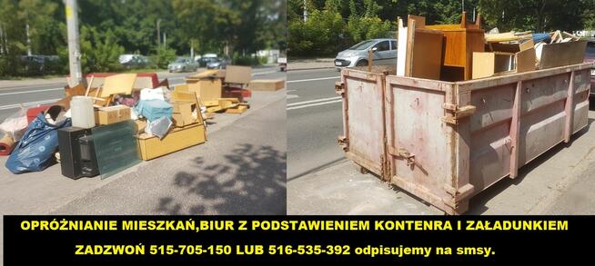 WYWÓZ MEBLI I WYPOSAŻENIA AGD RTV opróżnianie piwnic domów