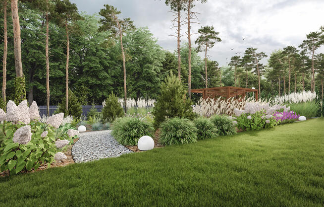 Projektowanie i zakładanie ogrodów // wizualizacje 3D