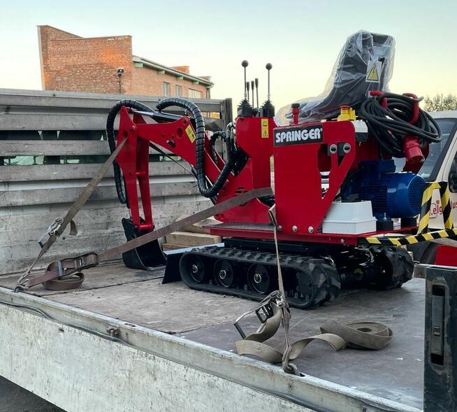 Nowa Minikoparka Elektryczna Springer-E Polski producent