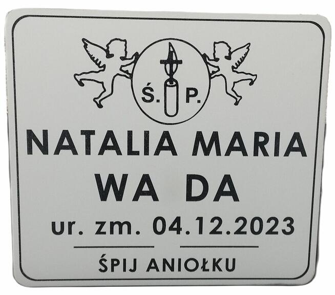 Tabliczka nagrobna naklepsza jakość