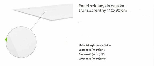 wspornik do daszka nad drzwi z aluminium 85cm