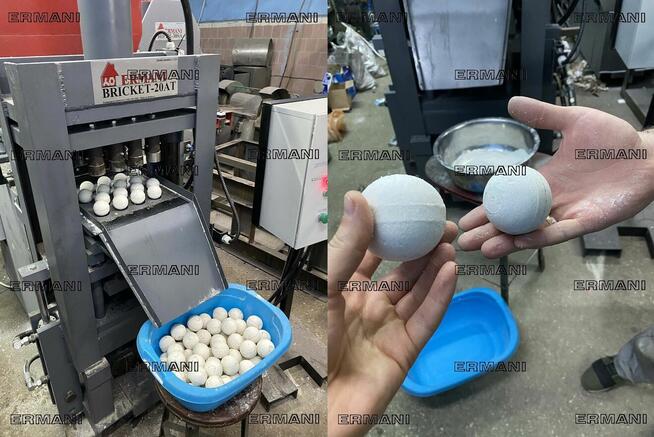Prasa po technoplankton, ciasto i inne brykiet. Bricket-20AT