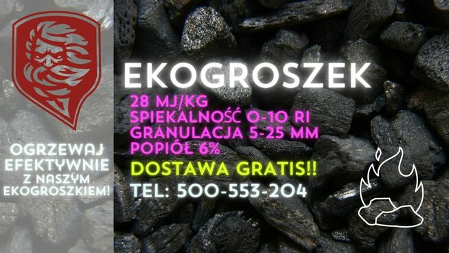 Węgiel Ekogroszek, orzech, kostka, miał Wesoła-Mysłowice