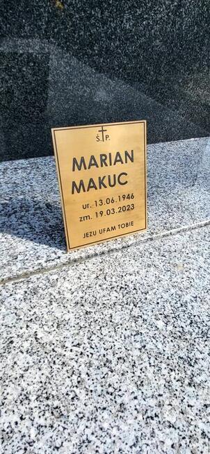 Tabliczka nagrobna naklepsza jakość