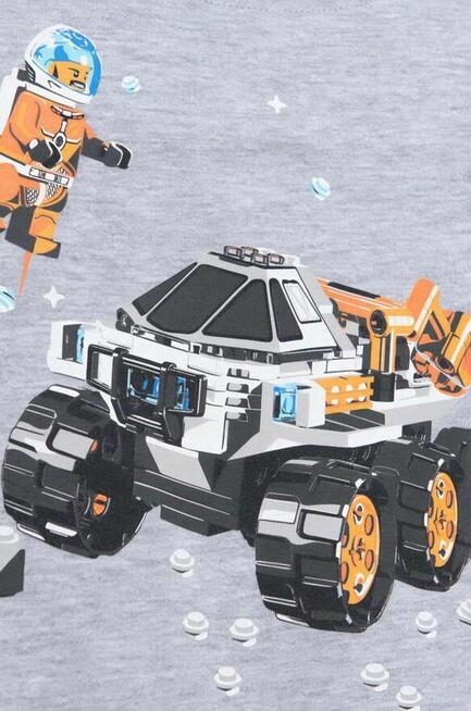 128 LEGO T-shirt długi rękaw szary 8+ samochód pojazd łazik