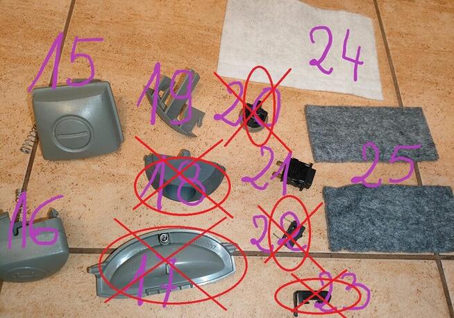 Zelmer Jupiter TYP 4000.0.K58H P 2000W-odkurzacz / części !