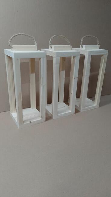 Lampion drewniany XL 36cm latarnia z drewna lampion PRODUKT