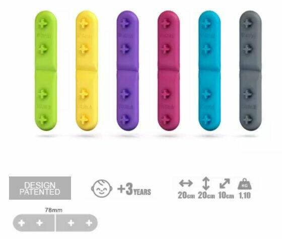 Meli Mublo Klocki Paseczki Konstrukcyjne 50el.