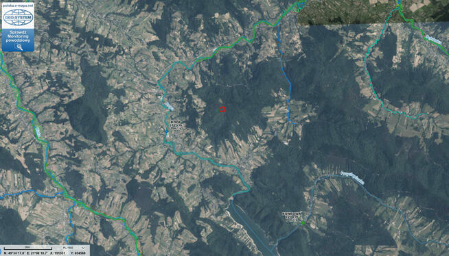 Grunt leśny 1,4 ha woj. małopolskie, pow. gorlicki, gm. Ropa