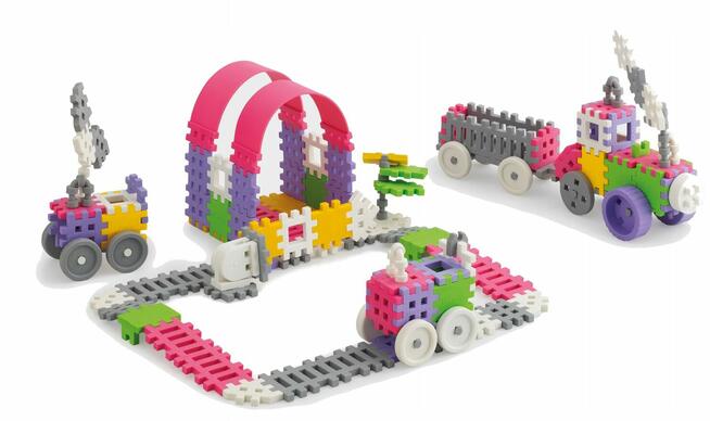 Marioinex Mini Wafle Konstruktor Dziewczynka 140 el.