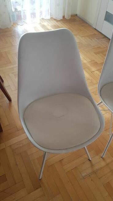 Krzesła białe skandywaskie styl skandynawski 2 szt.