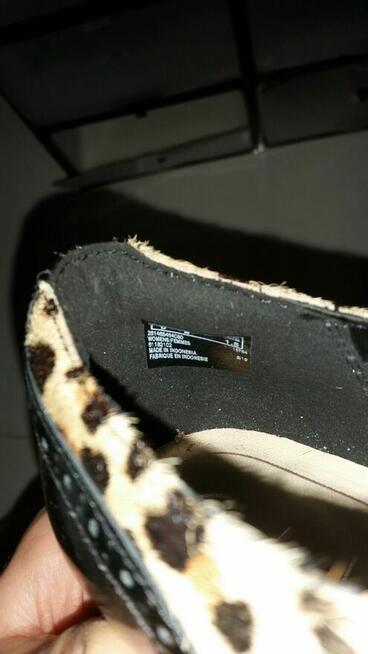 Buty damskie półbuty eleganckie Clarks panterka 42