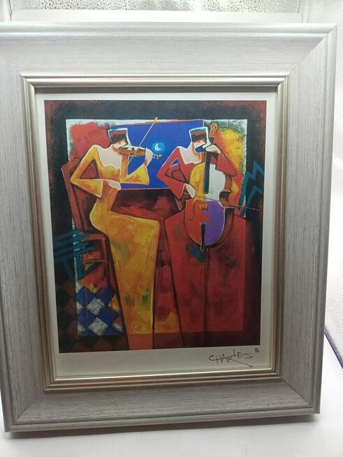 Obraz w ramie reprodukcja zdjęcie Duet Night