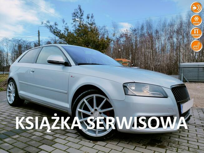 AUDI A3 S-line czerwona skóra