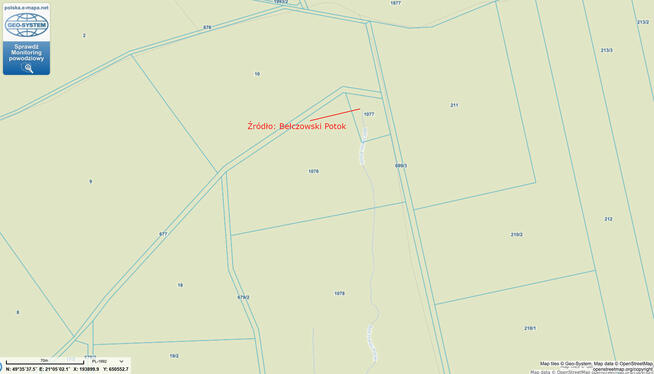 Grunt leśny 1,4 ha woj. małopolskie, pow. gorlicki, gm. Ropa