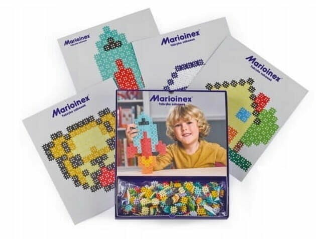 Klocki Micro Waffle + Karty 517el Marioinex